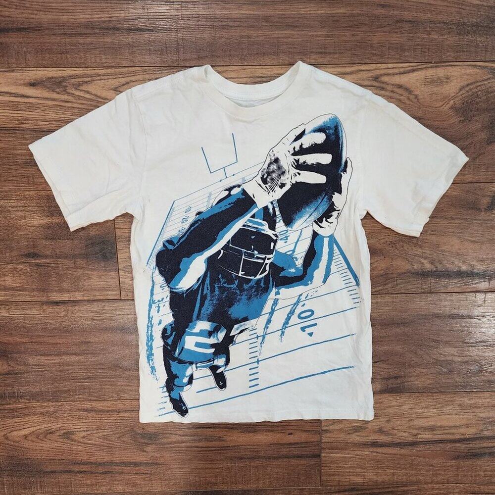 The Children's Place Boy's Football Graphic Short Sleeve Crewneck Tee Medium 7/8